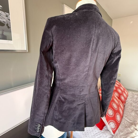 - Talbots Black Velvet Classic Blazer Sz 2P - J2700 - Picture 13 of 16